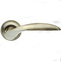 Ручка дверная Diona LD20-1AB/SG-6 бронза/матовое золото (Armadillo)