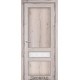 Двери Корфад CL-07 Дуб Нордик, стекло сатин белый+М1