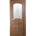Дверь межкомнатная "Овал" - Золотая ольха (рисунок Р1)